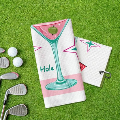 Funny 19th Hole Golf Towel 16x24 Inch, Funny Microfiber Towels for Golf Bags with Clip, Retirement Birthday Gifts for Men Women Golfers Grandpa Husband Boyfriend Dad Wife Mom Fan - 19th Hole - color: 19th Hole Golf