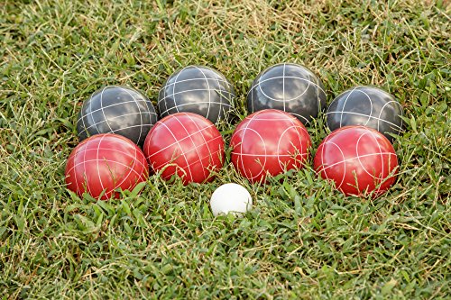 Triumph Sports Competition 100mm Resin Bocce Ball Outdoor Game Set with Carrying Bag for Easy Storage,Multi,One Size,35-7103-3