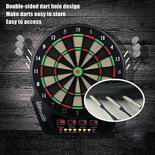 Electronic Dartboard Set, 27 Categories of Games, 243 Gameplays，LED Display Automatic Scoring，Multi-Game Option Darts Machine