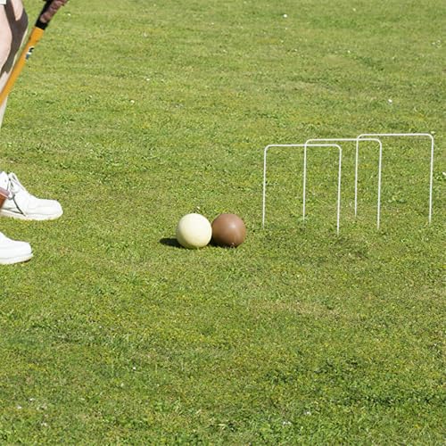 8pcs Iron Wire Croquet Wickets Metal Frames Lightweight Portable Backyard Lawn Game Accessories for Family Outdoor and Indoor Fun