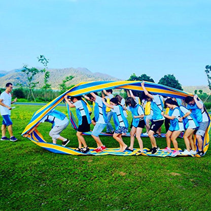 KINDEN Teamwork Games Group Learning Activity Fun Playing Run Mat for Kids and Adults Field Day Game - color: Color002-20ft