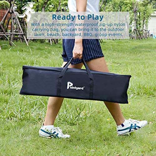 Giant Wooden 4 in a Row and Six Player Croquet Set 28"
