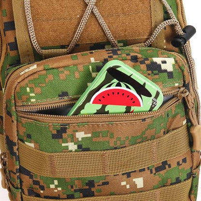 Viriber Tactical Backpack, Waterproof Military Cross-body Molle Sling Shoulder Backpack Chest Bag for Outdoor Every Day Carry Camouflage A - color: Camo a