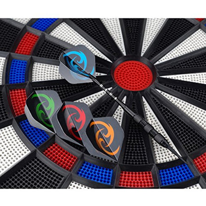 12 Pack Soft Tip Darts - Plastic Tip Darts 18 Grams with 100 Extra Dart Tips, Dart Flight Protector, Aluminum Shafts and Rubber O-Rings - style: C