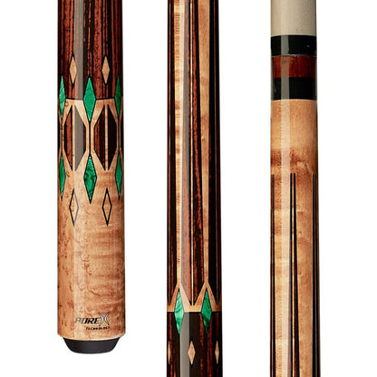 Pure X 58" 2-Piece North American Hard Maple Billiard Pool Cue Stick, Walnut - size: 18 Ounce
