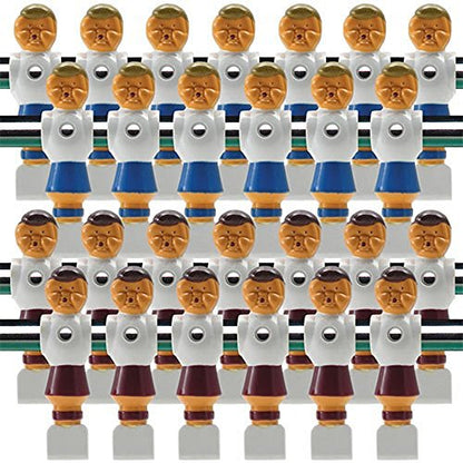 26 Old Style Red and Blue Foosball Men