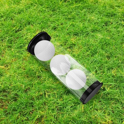 Wakauto Clear Golf Ball Organizer Tube Anti-Scratch Golf Ball Holder PVC Golf Ball Display Tube for Outdoor Sport
