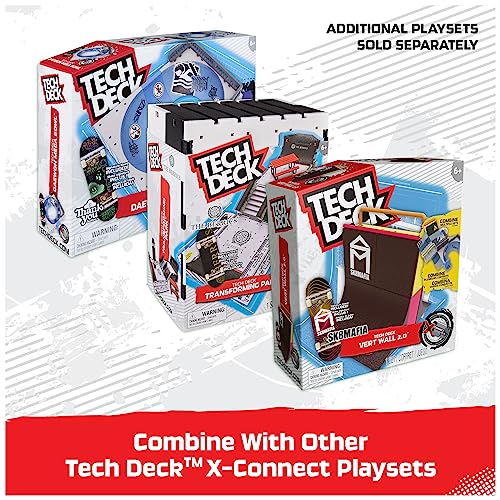 Tech Deck, Daewon Mega Bowl, X-Connect Park Creator, Customizable and Buildable Ramp Set with Exclusive Fingerboard, Kids Toy for Ages 6 and up