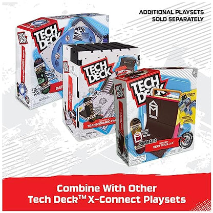 Tech Deck, Daewon Mega Bowl, X-Connect Park Creator, Customizable and Buildable Ramp Set with Exclusive Fingerboard, Kids Toy for Ages 6 and up