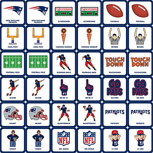 MasterPieces Officially Licensed NFL New England Patriots Picture Matching Card Game for Kids and Families - style: New England Patriots