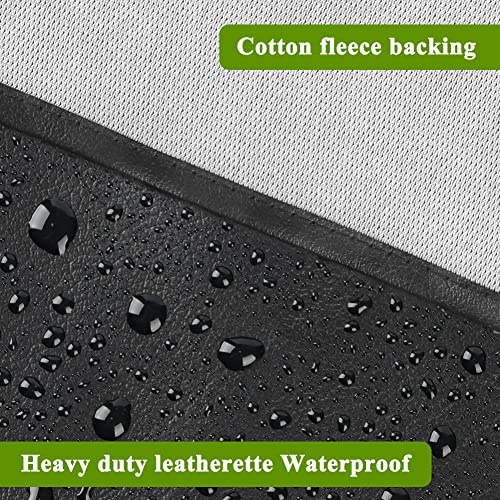 iCOVER Outdoor Pool Table Cover Waterproof Heavy Duty Leatherette Covers for Billiard Tables 8 Feet Black - color: Black 8ft