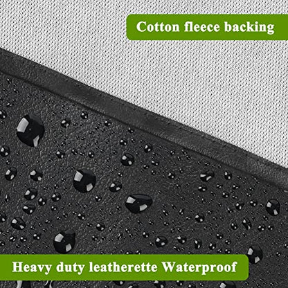 iCOVER Outdoor Pool Table Cover Waterproof Heavy Duty Leatherette Covers for Billiard Tables 8 Feet Black - color: Black 8ft