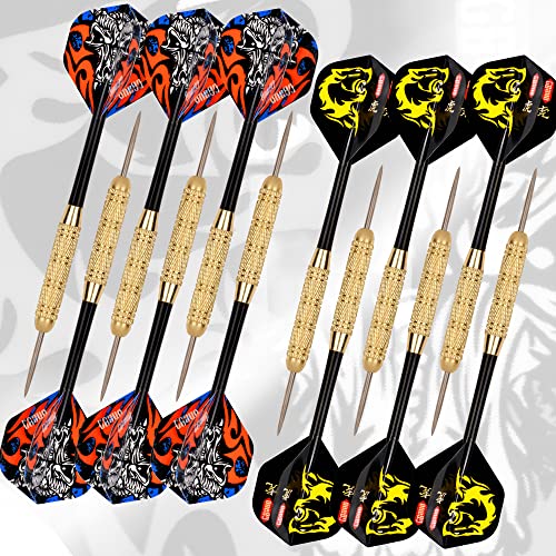 ONE80 Vapor 180 Bristle Dartboard Staple Free Bullseye Steeltip Darts Extra Flights - style: with 12 Steeltip Darts
