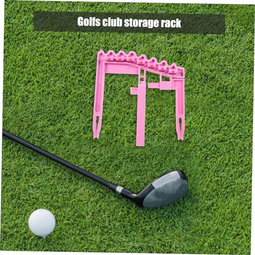 Golf Club Holder Rack Adjustable Golfing Accessory for Shaft Storage Sturdy Indoor Stand for Organizing Golf Bags in Garage or Home