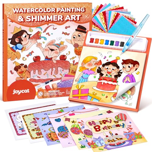 JoyCat Paint with Water Coloring Books, Art & Craft Activity, No Mess Art for Kids Ages 4-8, Craft Kits & Supplies, DIY Creative Activity, Gifts for Girls & Boys (Party) - style: Party