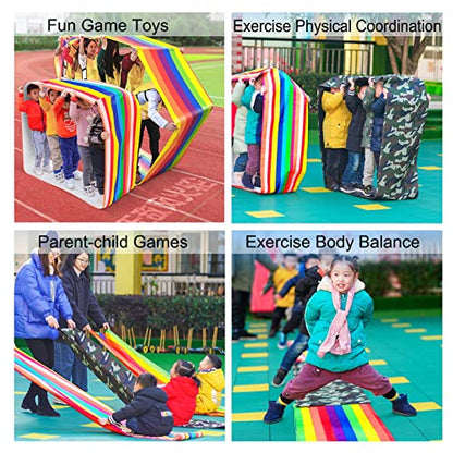 Playing Run Mat Company Team Building Game Props, Children's Adult Game Toys, Kindergarten Fun Games, Home Backyard Lawn Party Game Toys, Exercise Balance Ability (Size : Adults/11m)