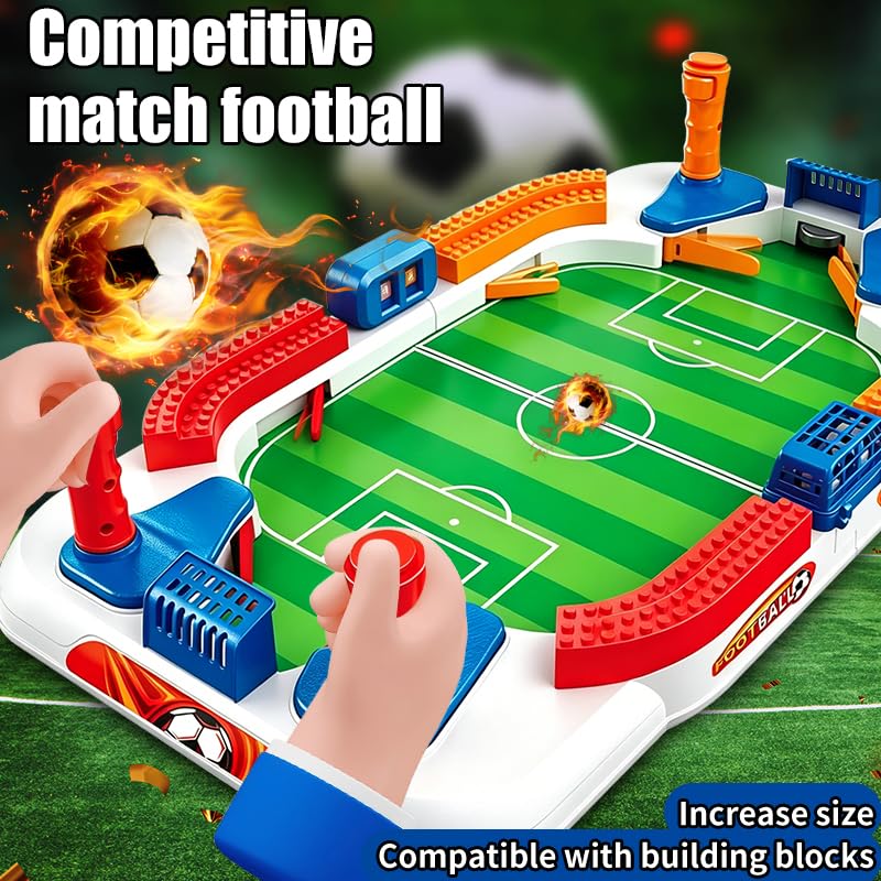 Mini Foosball Table Game, Soccer Game Set, Football Games Board for Indoor Sports Game Room Pinball Interactive Birthday Gift, Family Gatherings