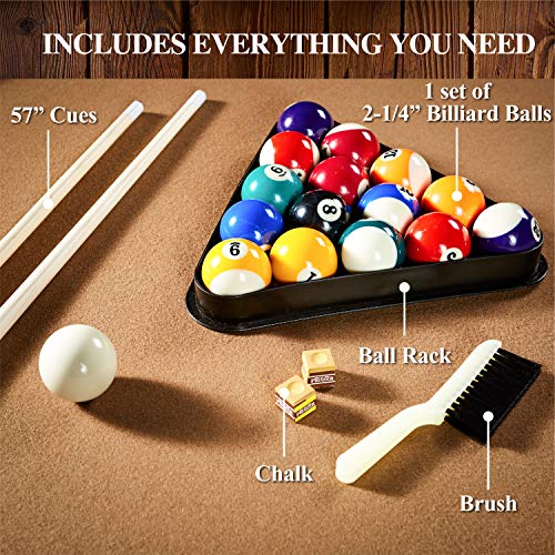 Barrington Billiards Multiple Styles Pool Table, Preassembled Playfields with Complete Billiard Accessory Sets, Perfect for Family Game Rooms | Multiple Styles - style: 7' - Belmont