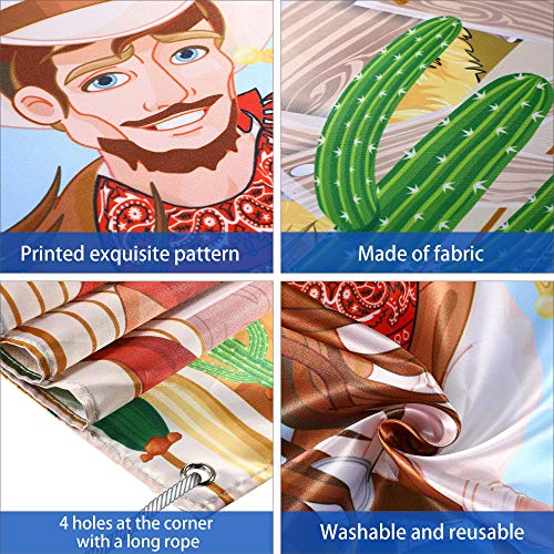 Blulu Western Party Cowboy Toss Games with 3 Bean Bags, Fun Game for Kids and Adults in Western Themed Activities Cowboy Decorations and Supplies