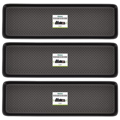 Matace 3 Pack Rubber Extra Large Shoe Tray for Entryway,Long Boot Tray,Slim Boot Mat for Indoor and Outdoor Use,16x55 in, Rectangular (Pack of 3) - size: 55"L x 16"W x 1.2"Th (Pack of 3)