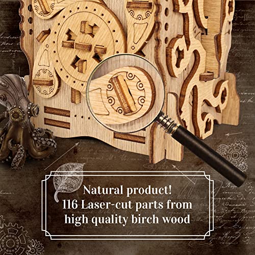 iDventure Cluebox - Captain's Nemo Nautilus - Escape Room Game - Puzzle Box - Sequential 3D Puzzle for Adults - Brain Teaser - Birthday Gift Gadget for Men and Women - Money Box - color: Nautilus