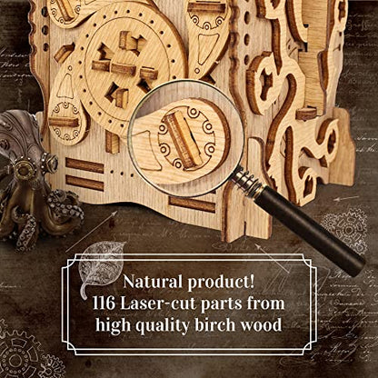 iDventure Cluebox - Captain's Nemo Nautilus - Escape Room Game - Puzzle Box - Sequential 3D Puzzle for Adults - Brain Teaser - Birthday Gift Gadget for Men and Women - Money Box - color: Nautilus