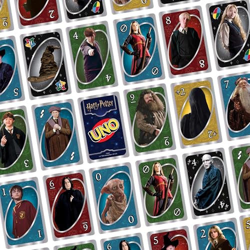 Mattel Games UNO Harry Potter Card Game in Storage Tin for Kids, Adults & Parties, Collectible Deck Based on Popular Series for 2 to 10 Players - style: UNO Harry Potter Tin