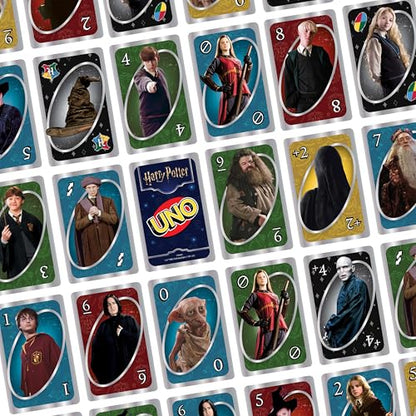 Mattel Games UNO Harry Potter Card Game in Storage Tin for Kids, Adults & Parties, Collectible Deck Based on Popular Series for 2 to 10 Players - style: UNO Harry Potter Tin