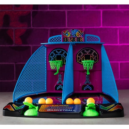 Fat Brain Toys Electronic Arcade Basketball Hyper Neon Games for Ages 6 to 8