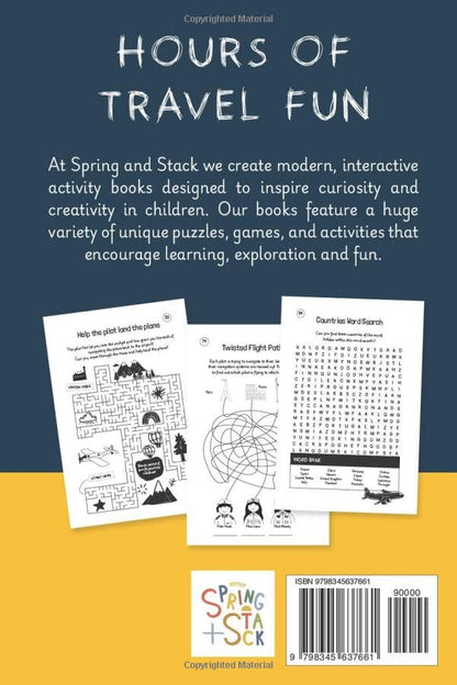 Plane Activity Book for Kids ages 6+: 75 Entertaining and Educational Airplane Games and Puzzles for Flight Travel with Children