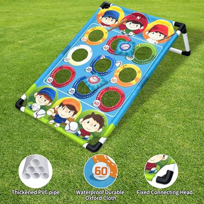 Bean Bag Toss Game Cornhole Set Outdoor Toys,8 Cornhole Bean Bags and Carrying Case,Indoor Outdoor Games,Camping Travel Accessory