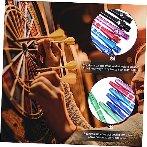 Aluminum Alloy Dart Shafts Set Durable Portable Rods with Standard Threading Lightweight Design and Easy Installation for Enhanced Dart Performance