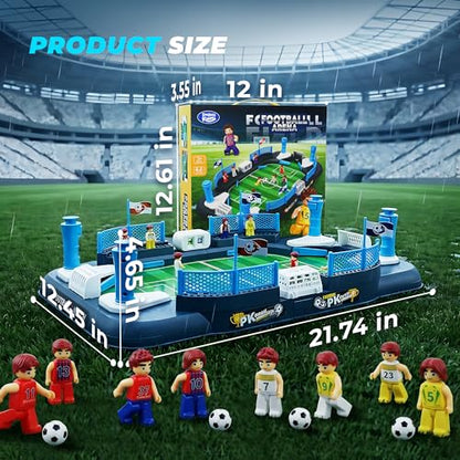 SMILESSKIDDO Soccer Board Game for Kid, Mini Foosball Table Toy for 3 4 5 6 7 8-12 Year Old Kid, Interactive Soccer Toy Indoor Home - Gift for Boys Girls Birthday, Party Game Supplies for Championship