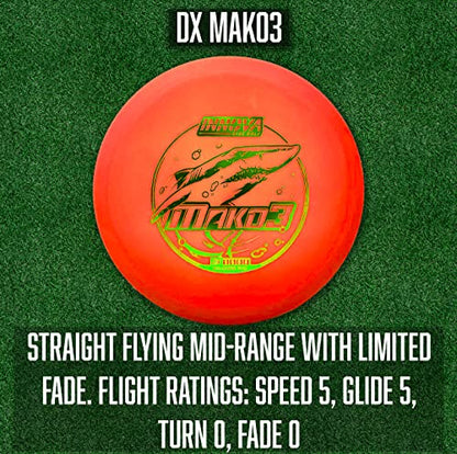 Innova Disc Golf Set 5 Disc Set Includes Disc Golf Driver, Mid-Range,Disc Golf Putter - Innova Star Destroyer, DX Dragon, Disc Golf Discs, Frisbee Golf Discs Set, PDGA Approved Colors Will Vary