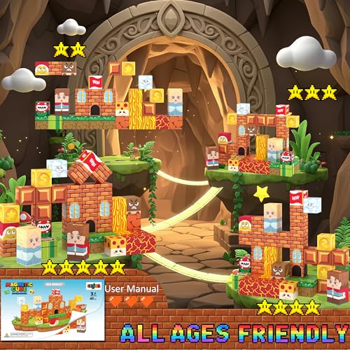 Mini Magnetic Building Blocks Travel Set with Case, 45pcs Travel Magnetic Toys with Portable Box for Kids, STEM Educational Sensory Toys, Classroom Must Have, Learning Gift for Toddlers, Boys & Girls - style: Classic