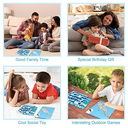 Ocean Paint by Sticker Crafts for Kids Ages 4-8 Sticker by Number Book for Boys and Girls Birthday Gifts Party Favor, Travel Toys for Toddlers for Learning - style: Ocean