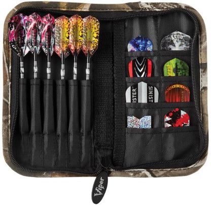 Casemaster Deluxe 6 Dart Nylon Storage/Travel Case - color: Realtree Hardwoods Camo