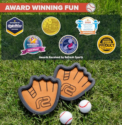 Toss and Catch Ball Game Set - Easy to Use Sticky Balls & Beginner Baseball Training Glove - Premium Toy Paddle Fits All Hand Sizes From Toddlers to Teens & Adults - Fun Gift Idea for Boys and Girls - style: 4 Pack