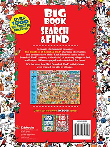 The Big Book of Search & Find – Hidden Object Picture Puzzle Book for Kids | Seek and Find Activity Book for Boys & Girls | Fun Brain-Boosting Game for Travel, Screen-Free Fun & Relaxation