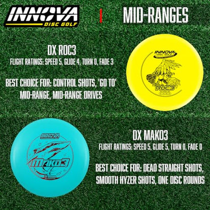 Innova Disc Golf Set 10 Pack – Disc Golf Starter Set for Beginners with Disc Golf Drivers, Mid-Ranges, Disc Golf Putters Disc Golf Starter Kit