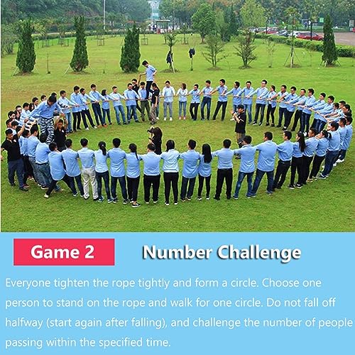 Field Day Gaming Play - Outdoor Team Race Game for Carnival Team-Building Backyard Activity Ice Breaker Games - Easy to Carry (Size : 10m/33ft) - size: 10m/33ft