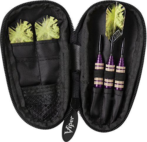 Viper Spinning Bee Soft Tip Darts with Casemaster Storage/Travel Case, 16 Grams - color: Purple