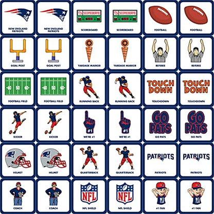 MasterPieces Officially Licensed NFL New England Patriots Picture Matching Card Game for Kids and Families - style: New England Patriots