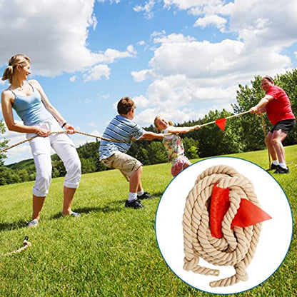 CWLAKON Potato Sack Race Bags, Tug of War Rope 40 Feet for Kids and Adults, Field Day Outdoor Outside Yard Lawn Carnival Activities