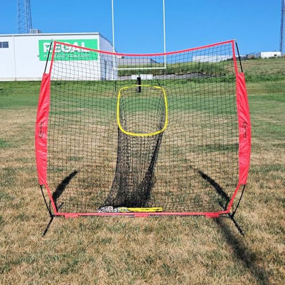 Disc Store Disc Golf Training Net - 7x7 Disc Golf Net for Throwing Practice - Sturdy and Portable Practice Net for Backyard Indoor and Outdoor Games - Includes Convenient Carrying and Storage Bag