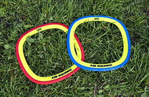 Wicked Air Square. Special Square Shape Designed Flying Disc. Durable & Flexible Rubber Disc Which Flies Smoother and Longer Distance. Easy to Throw & Catch! Not Your Normal Flying Disc! Blue Or Red