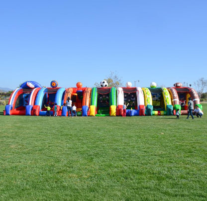 JumpOrange Inflatable Baseball Toss Game with Blower - 100% Commercial Grade PVC Vinyl ,Multi-Target Shootout Carnival Game for All Ages , Portable Indoor/Outdoor Fun for Home & Rental Use - style: Baseball