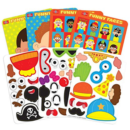 Bendon TS Shure Create Funny Faces Magnetic Activity Tin with Illustrated Magnet Sheets and Playcard 50261 - style: Funny Faces Activity Tin