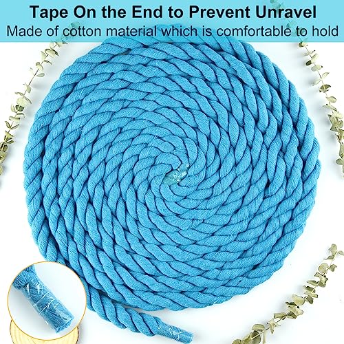 NEBURORA 20FT Tug of War Rope for Adults Outdoor Games Field Day Family Reunion Summer Outside Yard Backyard Lawn Camping Picnic Carnival Party Games Blue - color: Blue