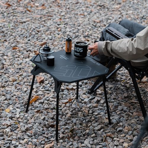 Small Folding Table Portable, Foldable Camping Table with Adjustable Height(16"/4"), Lightweight Side Table for Outdoor Picnic BBQ Beach Travel Fishing, Camping Coffee Table (Green) - color: Green